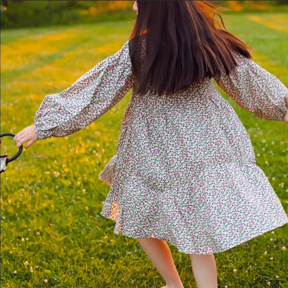 H&M Floral oversized A line Mini Full sleeve Dress - Picture 10 of 16